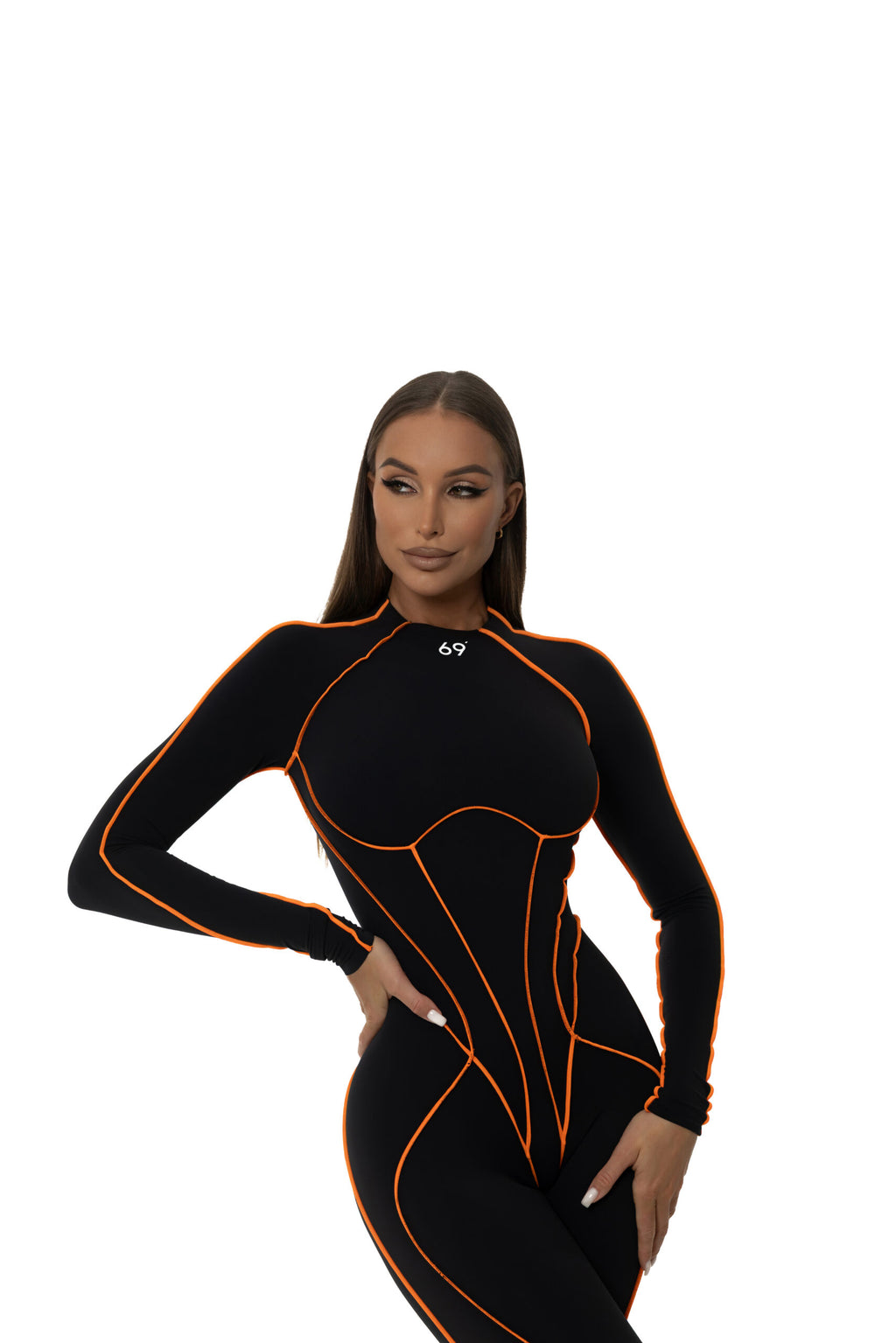 Neon Ember Overalls Long