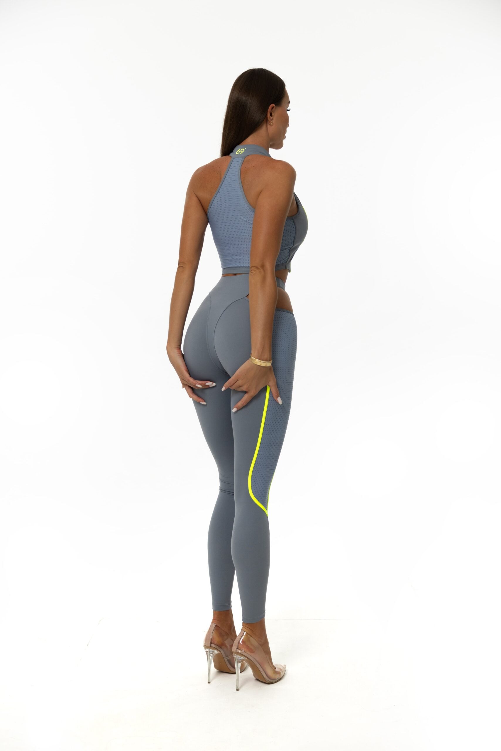 Lime Flash Grey Leggings