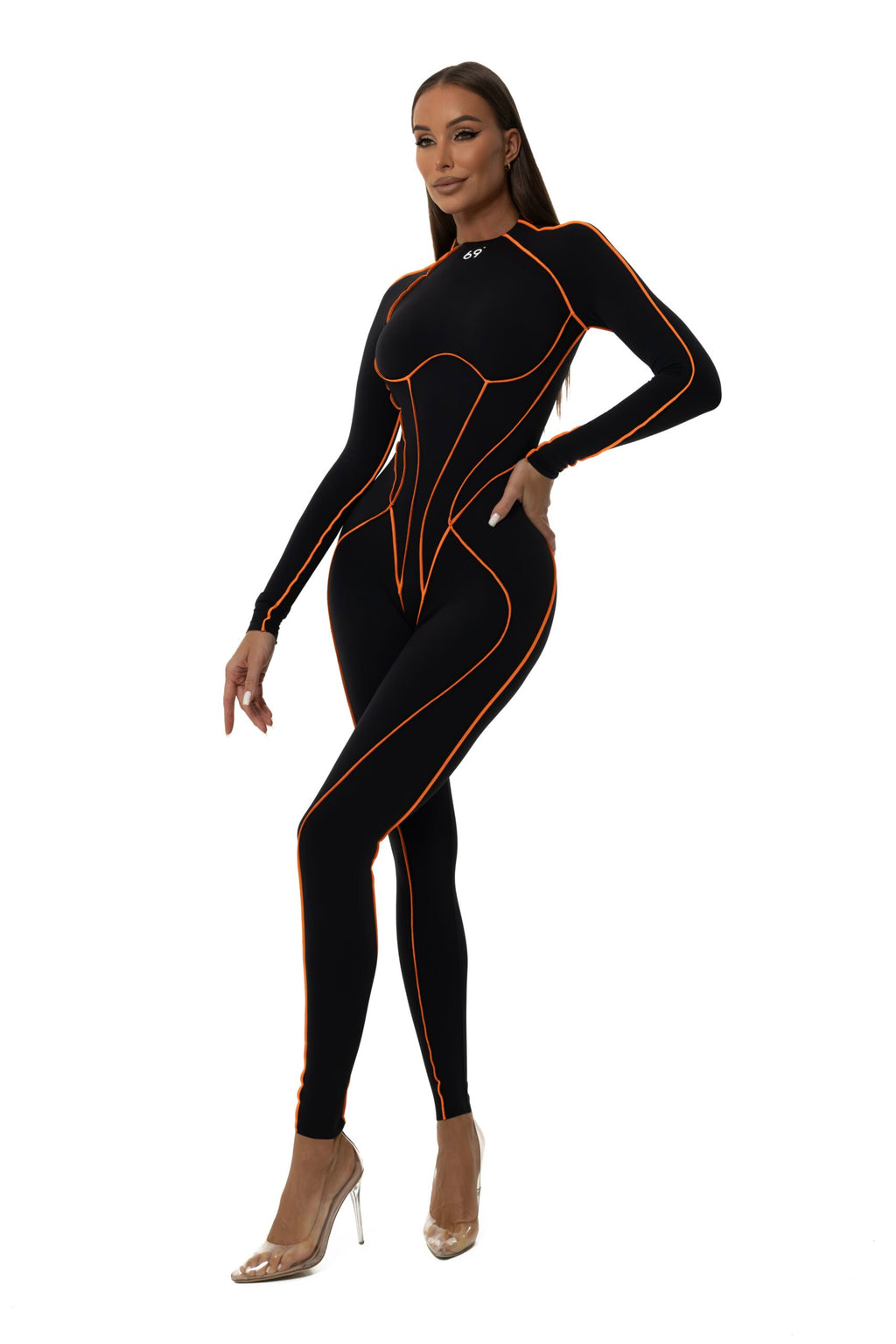Neon Ember Overalls Long