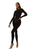 Neon Ember Overalls Long